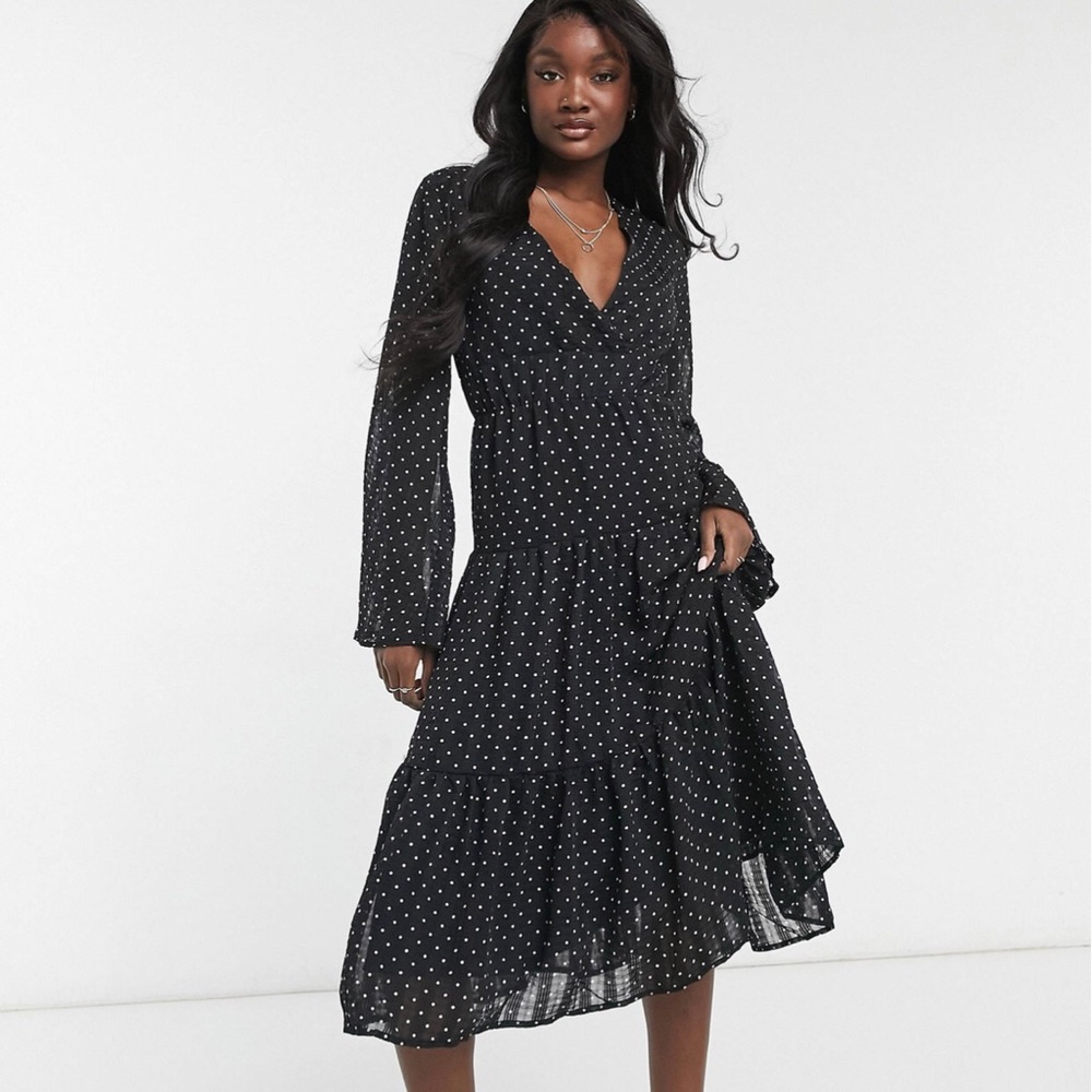 ASOS Tall Y.A.S Tiered Midi Dress NWT